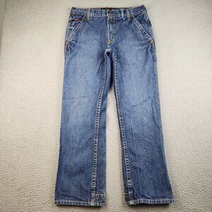 Ariat M4 Jeans Men's 32x32 Relaxed Boot Cut Blue Utility Work Pants Denim